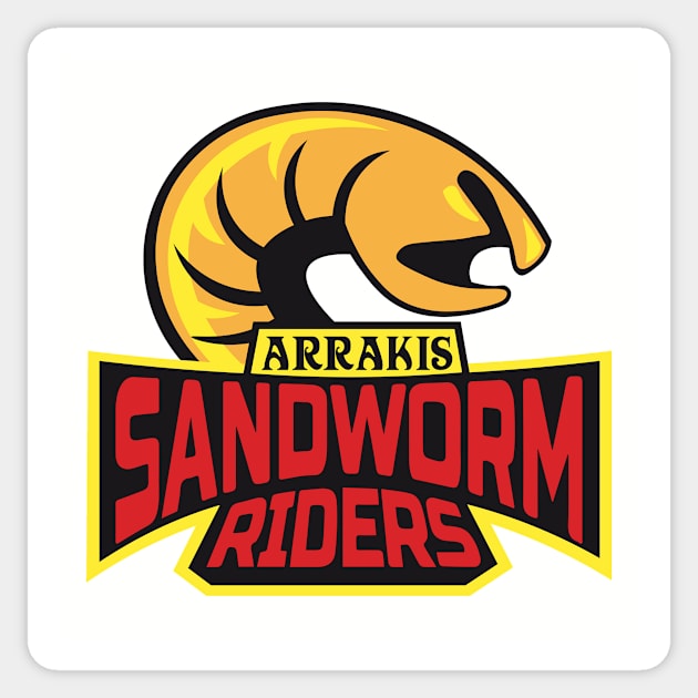 Dune Arrakis Sandworm Riders Sticker by Rebus28